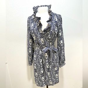 Elizabeth McKay dress sz 8 100% silk